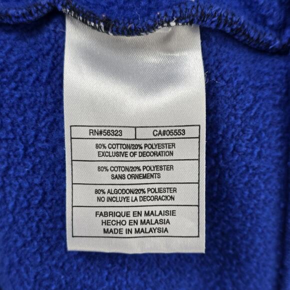 Vintage Jordan Brand Full Zip Sweatshirt Mens Large Blue Black Hoodie Y2K - Picture 9 of 13